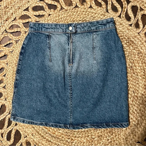 Free People Midnight Magic Denim Jean Miniskirt Size 4 - Picture 3 of 3